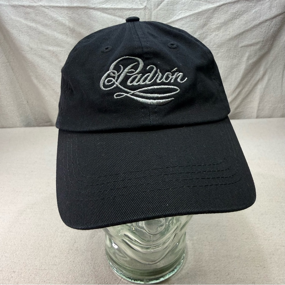 Black Embroidered Patron Cigars Cap